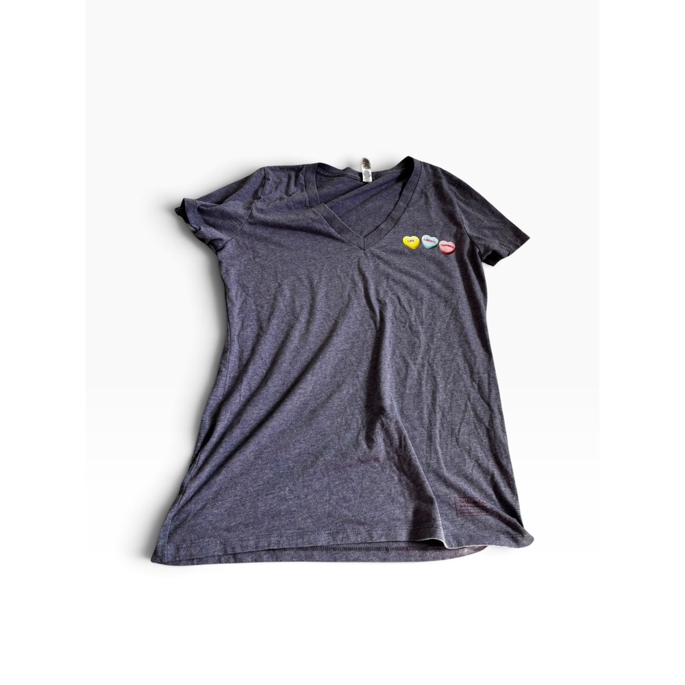 Royal Apparel The History List T-Shirt Large Purple Life Liberty Happiness Tee